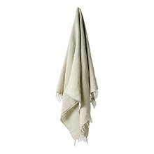 Fringed Vintage Linen Throw